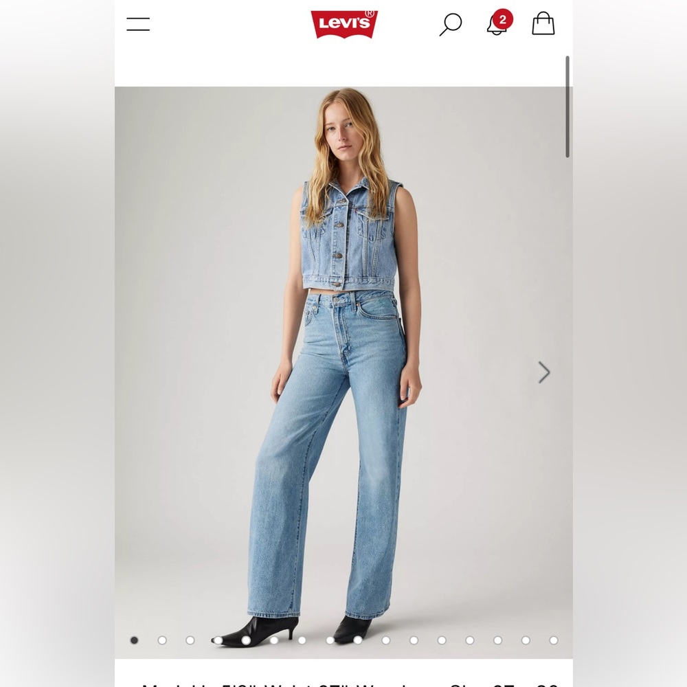 Levi’s Ribcage wide leg jeans